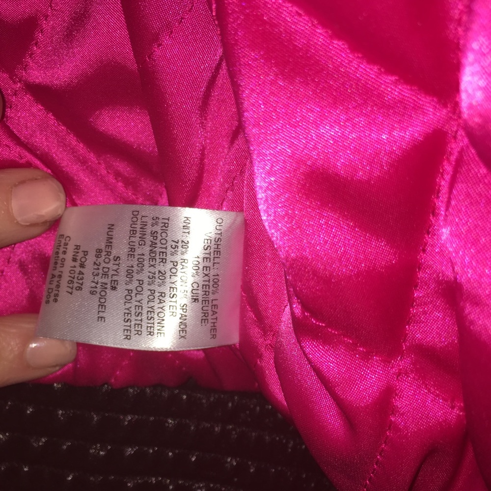 Incredible Alice + Olivia black leather jacket M - Picture 5 of 6